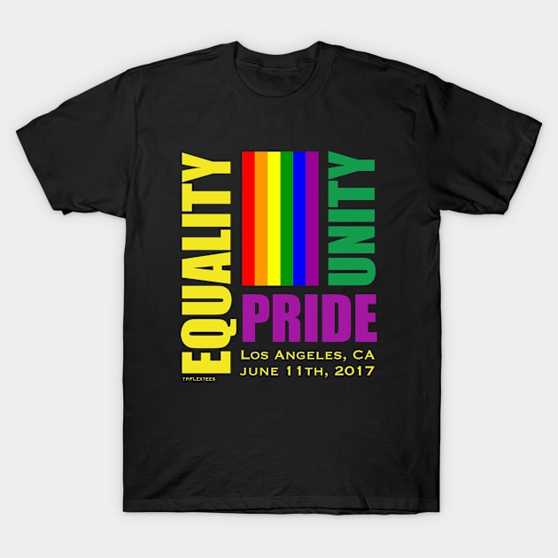 Equality March - June 11, 2017 - Los Angeles, CA T-Shirt by Flextees